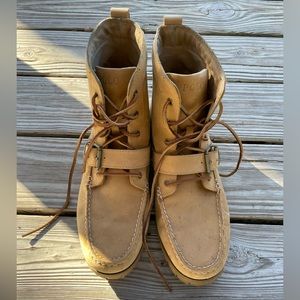 Polo Ralph Lauren Redmond Wheat Brown Leather Boots